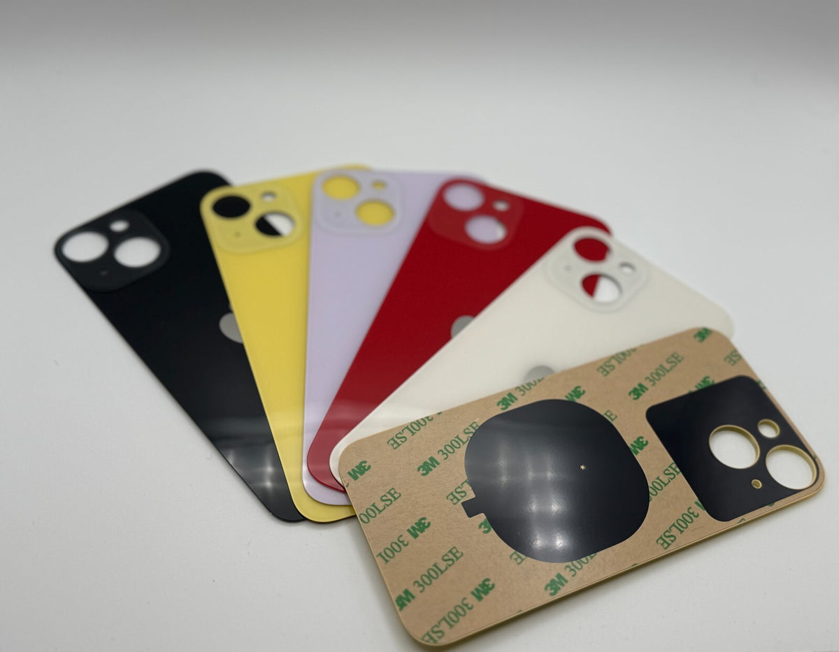 iPhone 14 Backcover Backglass Rückseite Glas Big Hole Kleber Premium