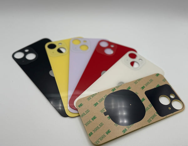 iPhone 14 Backcover Backglass Rückseite Glas Big Hole Kleber Premium