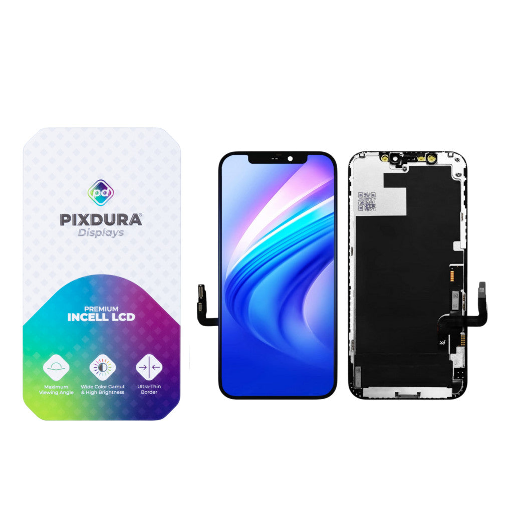 Display für iPhone 12 / 12 Pro Incell Premium Display + Rahmenkleber LCD PIXDURA