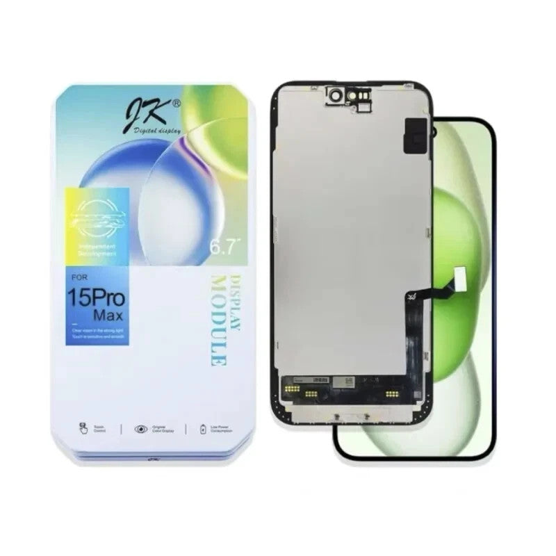 Original (JK) Incell Display für iPhone 15 Pro Max Retina Touchscreen mit Kleber