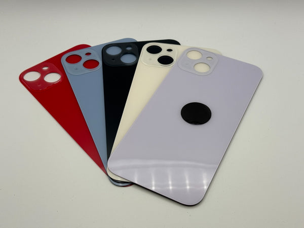 Für iPhone 14 Plus Akkudeckel Back Cover Echtes Glas Rückseite Big Hole Premium