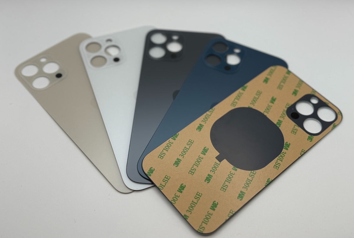 Für iPhone 12 Pro Akkudeckel Back Cover Glas Rückseite Big Hole 3M Kleber