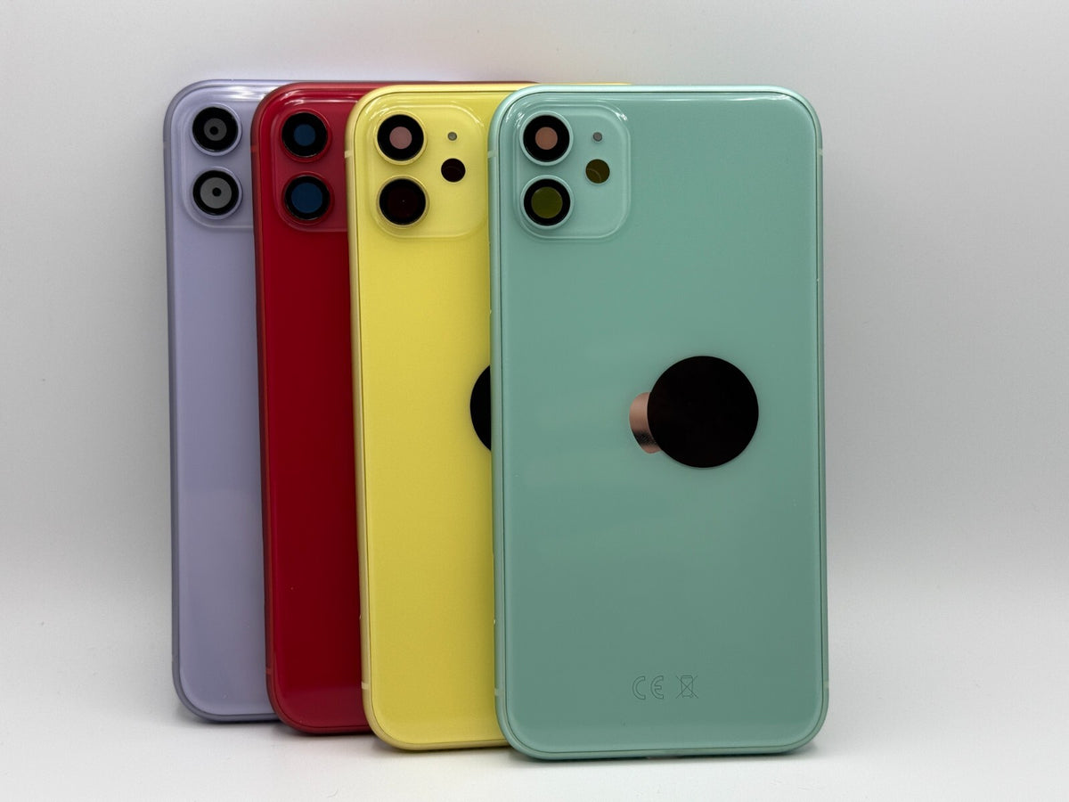 Rahmen für iPhone 11 Gehäuse kompatibel Backcover Ersatzteil komplett Premium