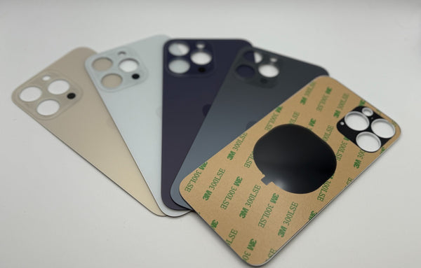Für iPhone 14 Pro MAX Akkudeckel Back Cover Glas Rückseite Big Hole 3M Kleber