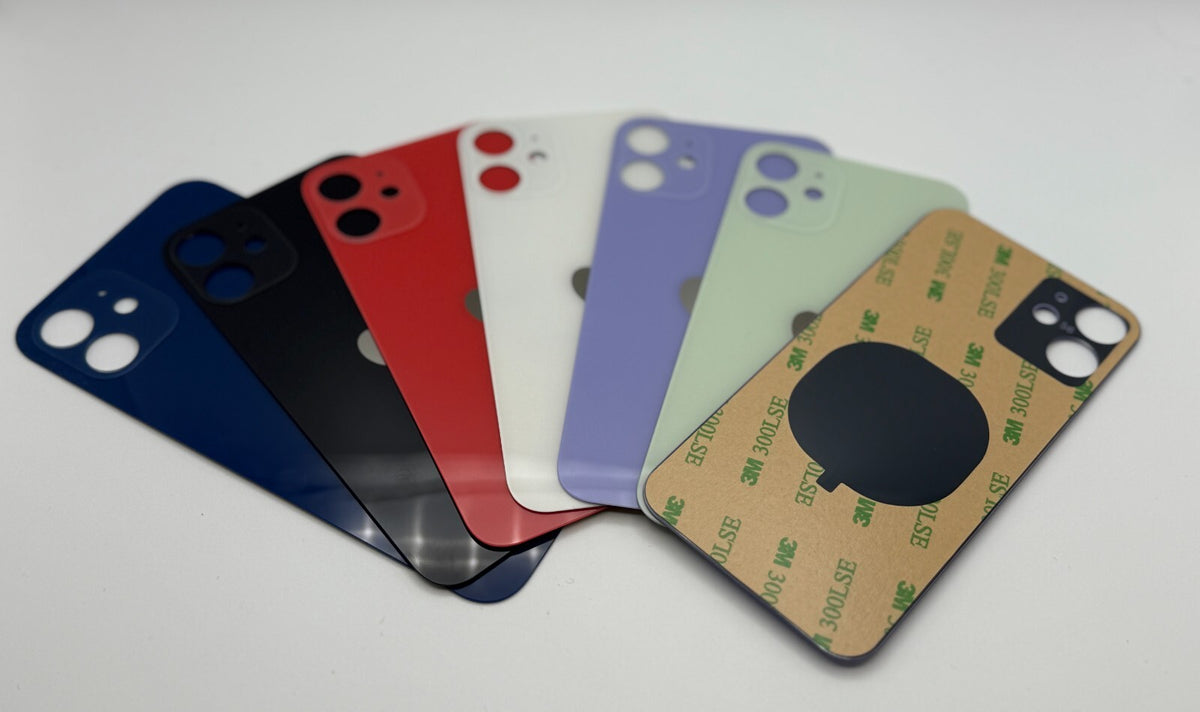 Für iPhone 12 mini Akkudeckel Back Cover Glas Rückseite Big Hole 3M Kleber