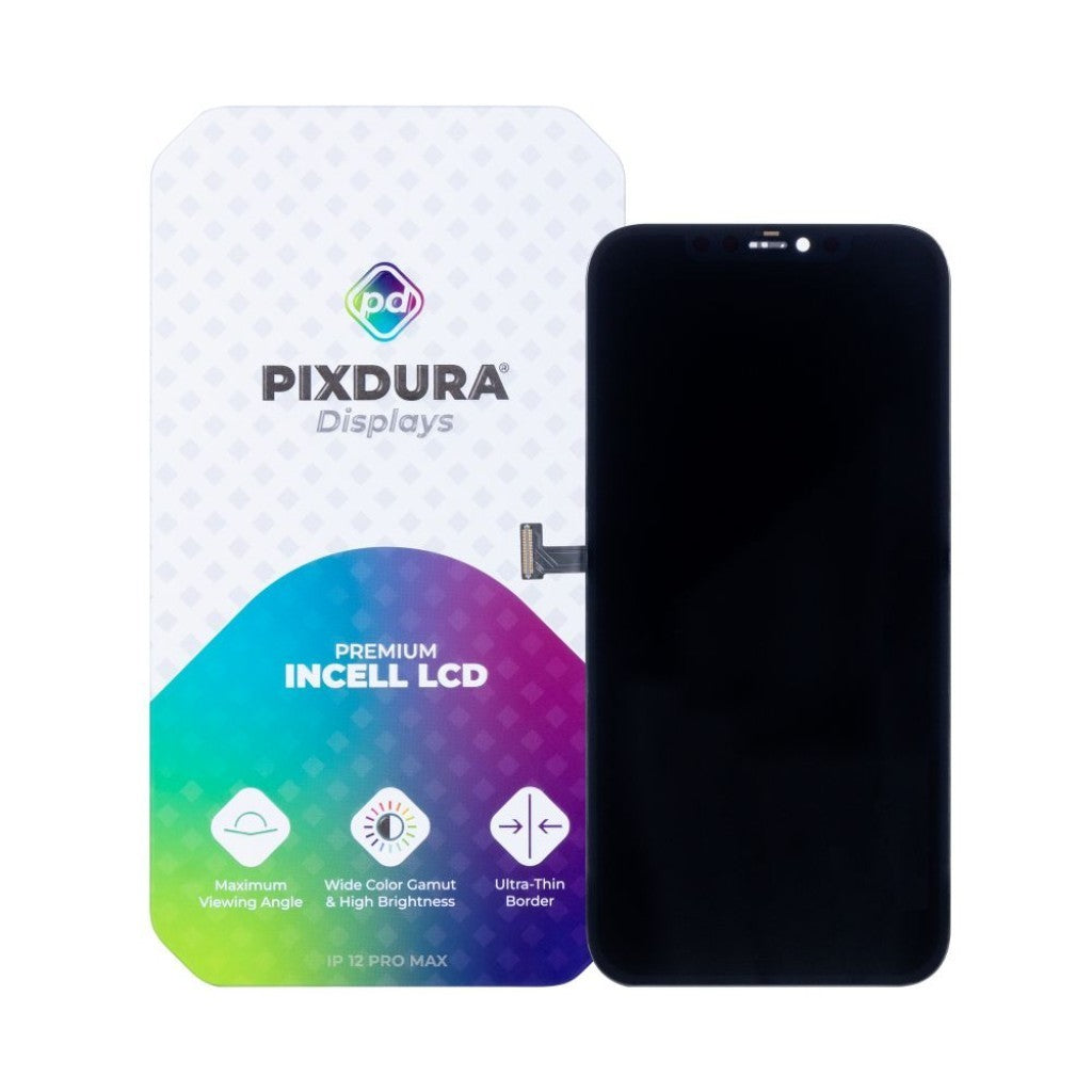 Display für iPhone 12 Pro Max Incell Premium Display + Rahmenkleber PIXDURA