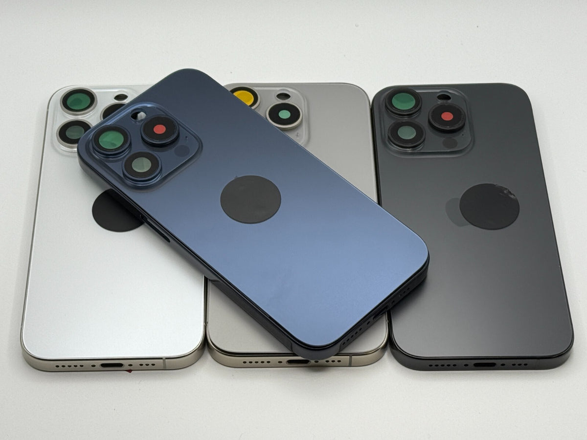 Rahmen iPhone 15 Pro Max Backcover Gehäuse Housing vormontiert Premium